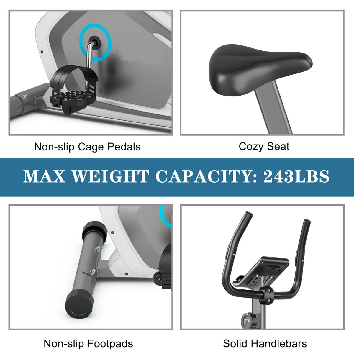 Magnetic Upright Exercise Bike J2955