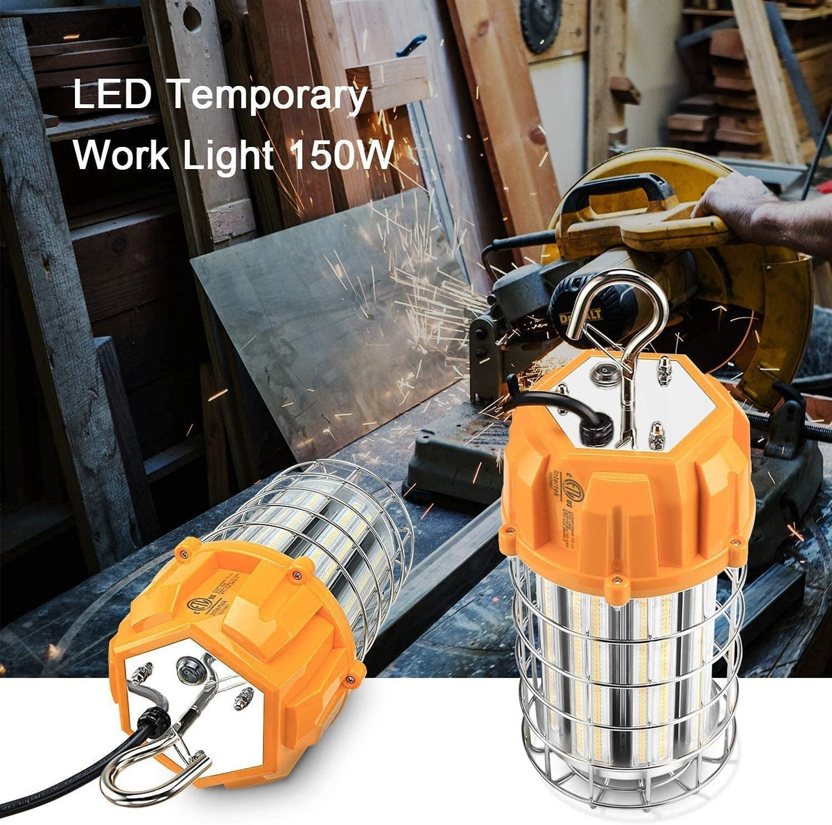 150W LED Portable Work Light 22500LM 5000K with Hook I7025
