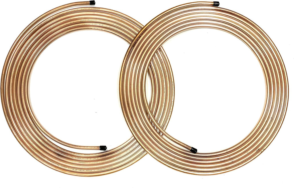 50 Feet 3/8 Inch Copper Nickel Fuel/Transmission Line, 2-25 Foot Coils W659