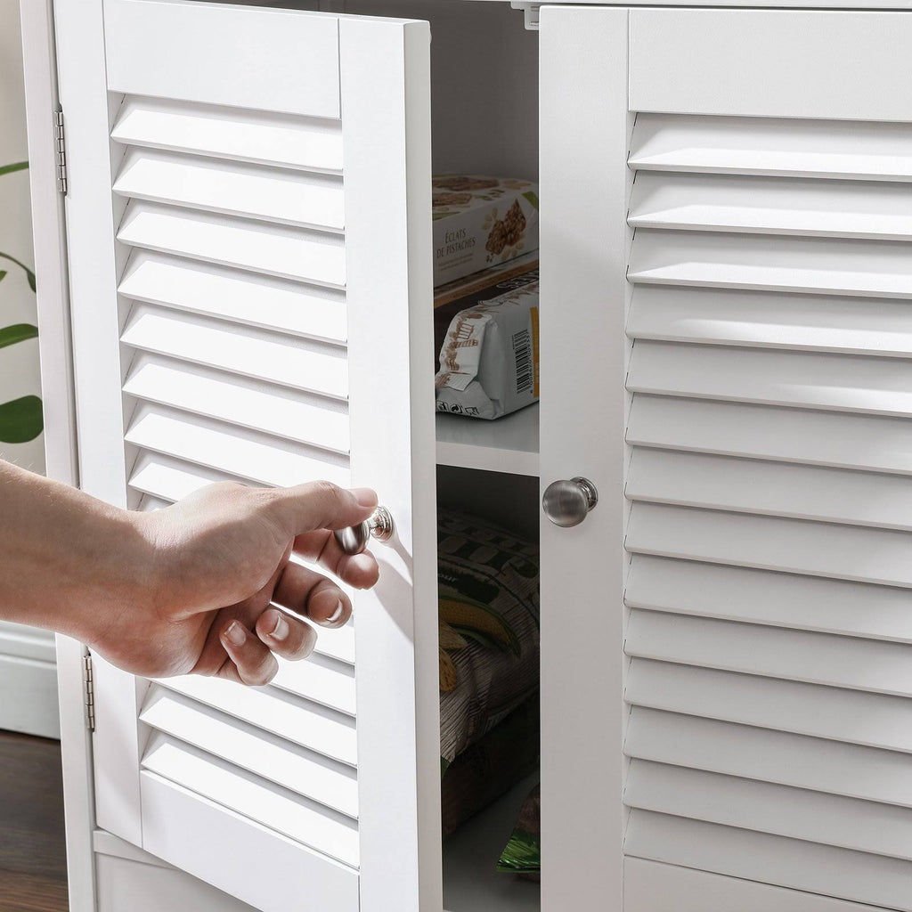 White Freestanding Tall Cabinet V12718