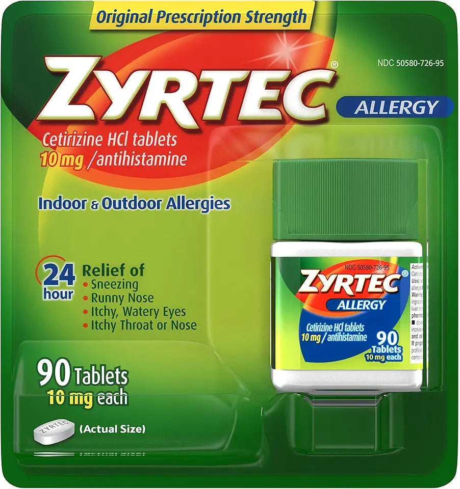 24 Hour Allergy Relief Tablets 10mg 90 ct N82790