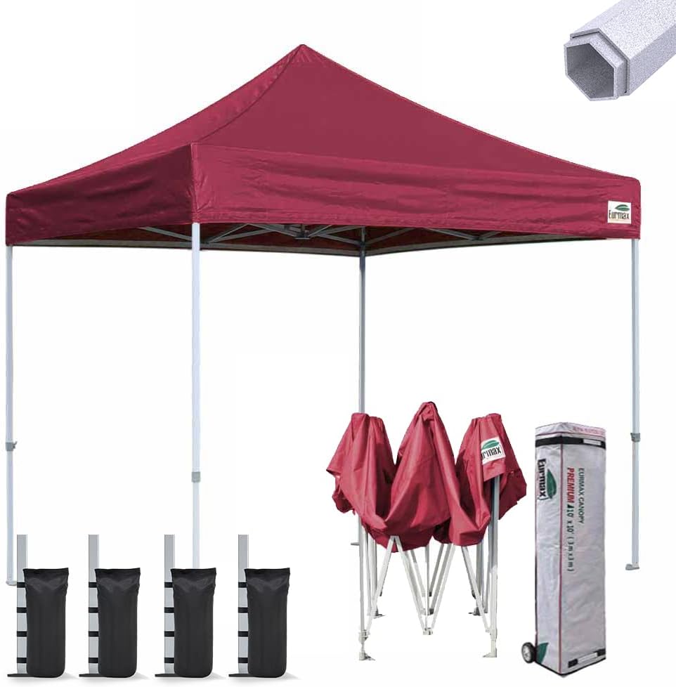10'x10' Pop-up Canopy Tent with Heavy Duty Wheeled Carry Bag S308963