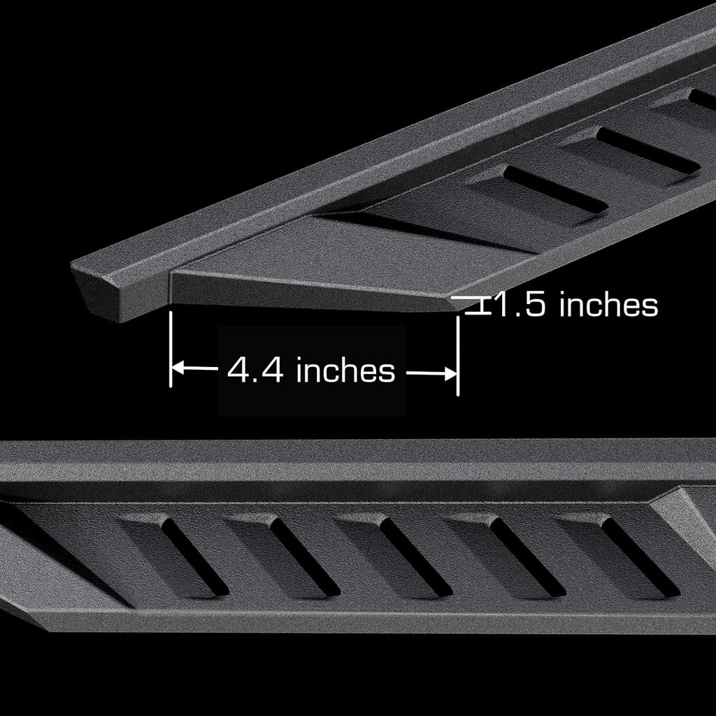 Textured Black Side Step Rails I112