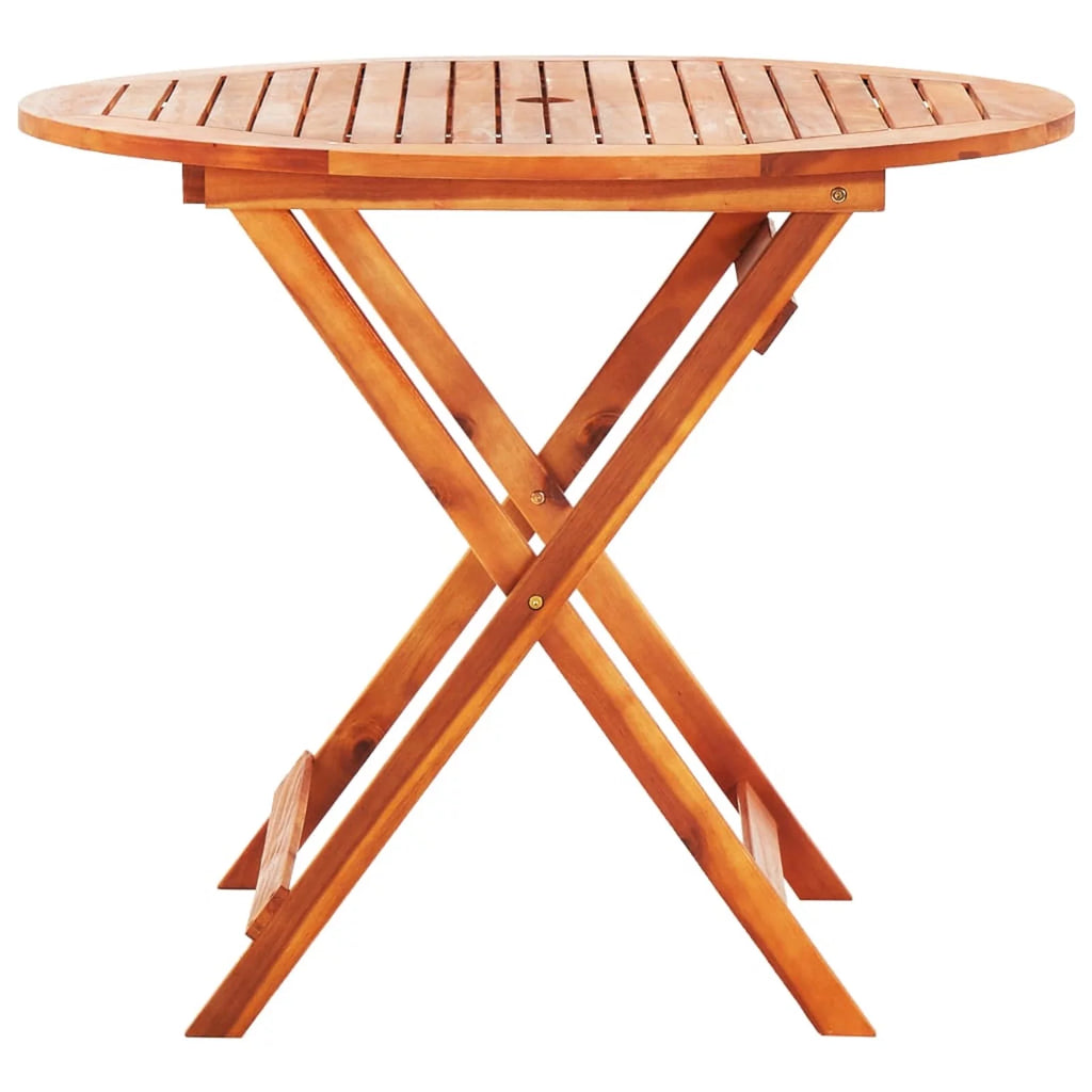 Folding Garden Table Solid Eucalyptus Wood D117542