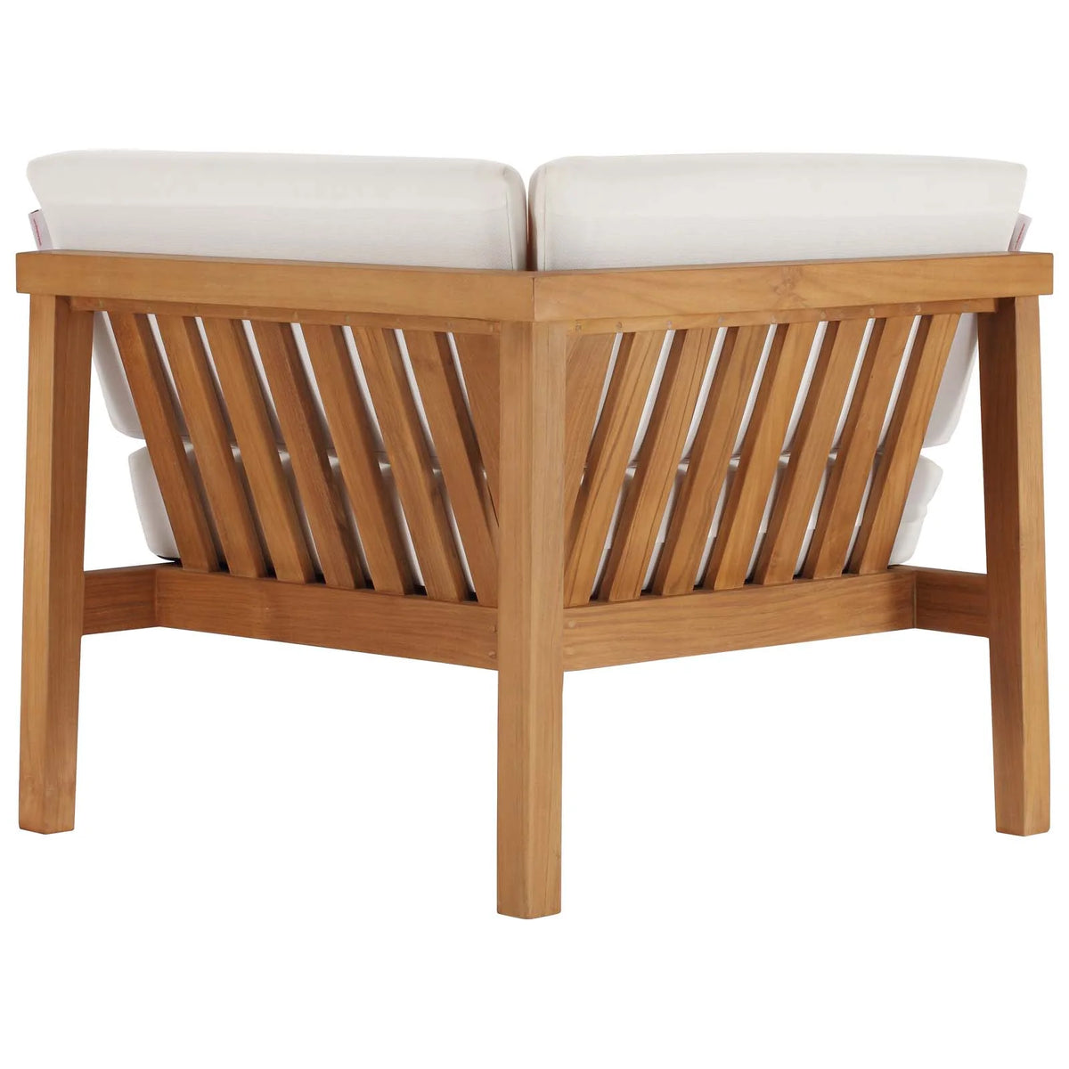 Natural White Teak Wood 3-Piece Sectional Sofa Set X17117