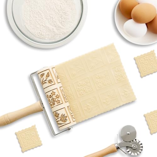 Baking Embossing Rolling Pin I762