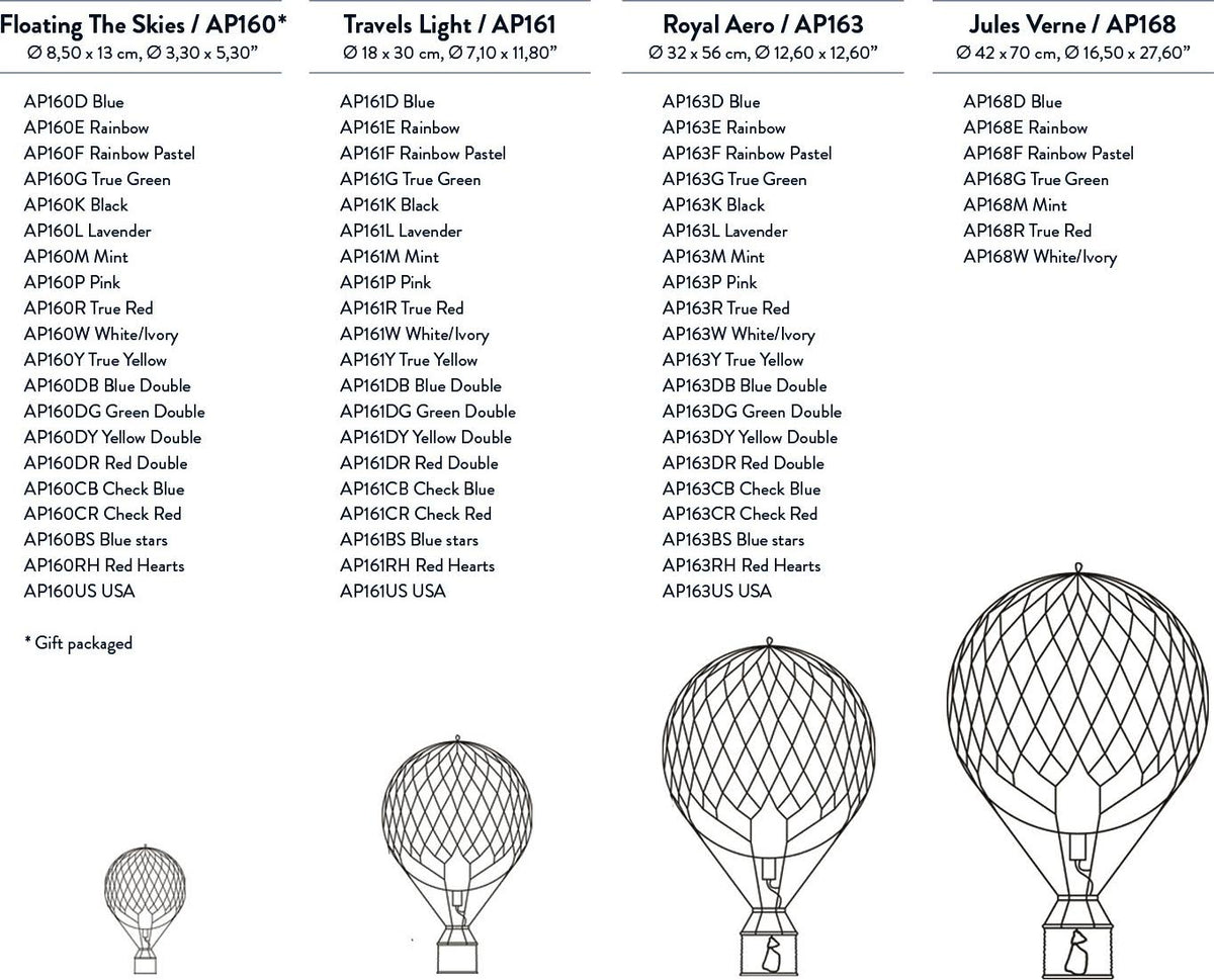 Blue Double Royal Aero Balloon K12492