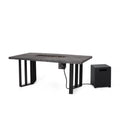 Lightweight Concrete Outdoor Fire Pit Dining Table 40,000 BTU E205