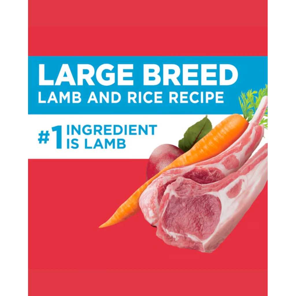 Large Breed Adult Dry Dog Food Lamb & Rice T386519