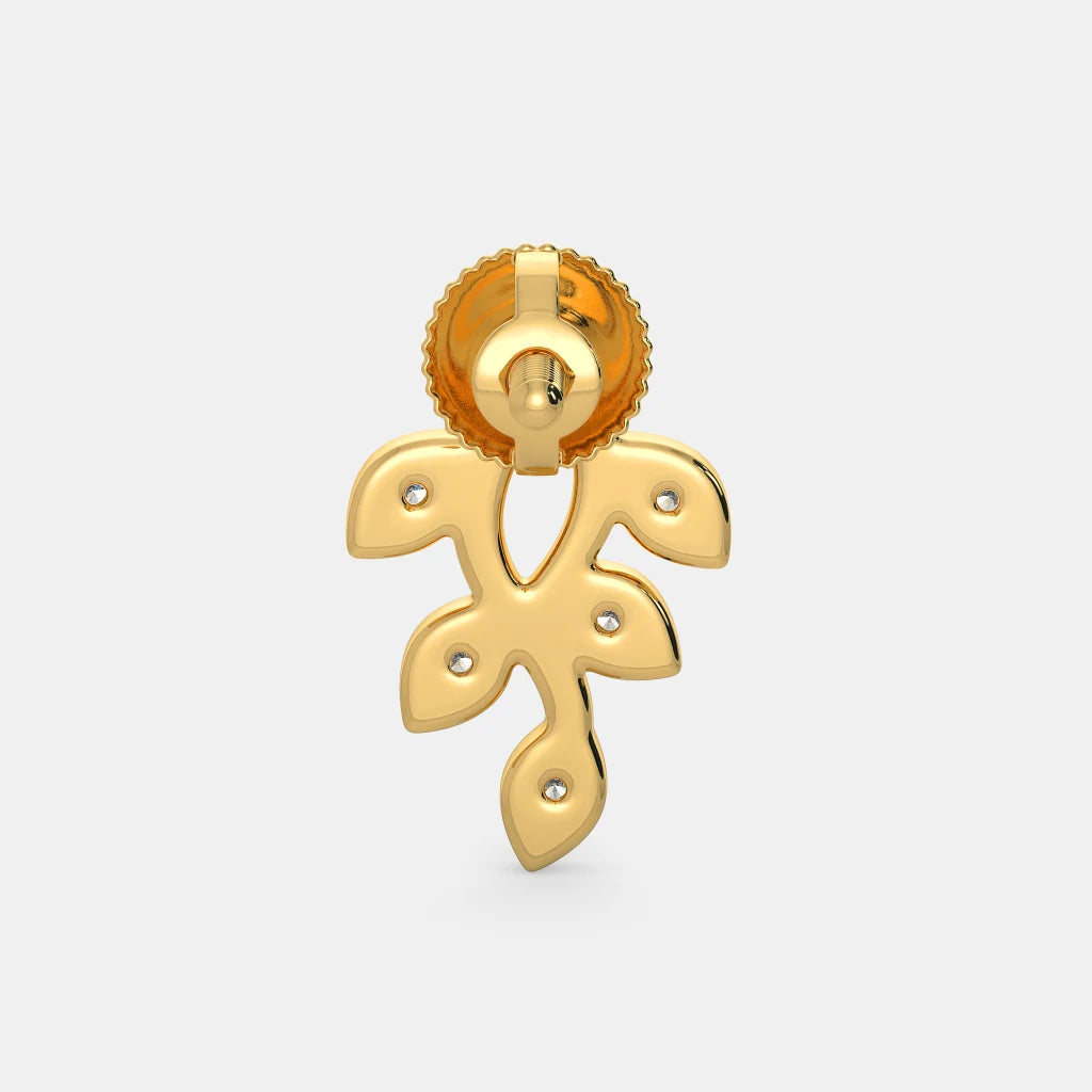 18Kt Yellow Gold Diamond Stud Earrings K612533