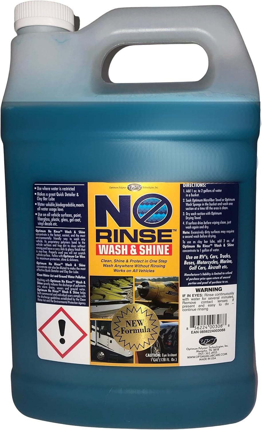 No Rinse Wash & Shine - 1 Gallon, Case of 4 B122814