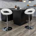 2 Pack Vinyl Adjustable Height Barstool T47985