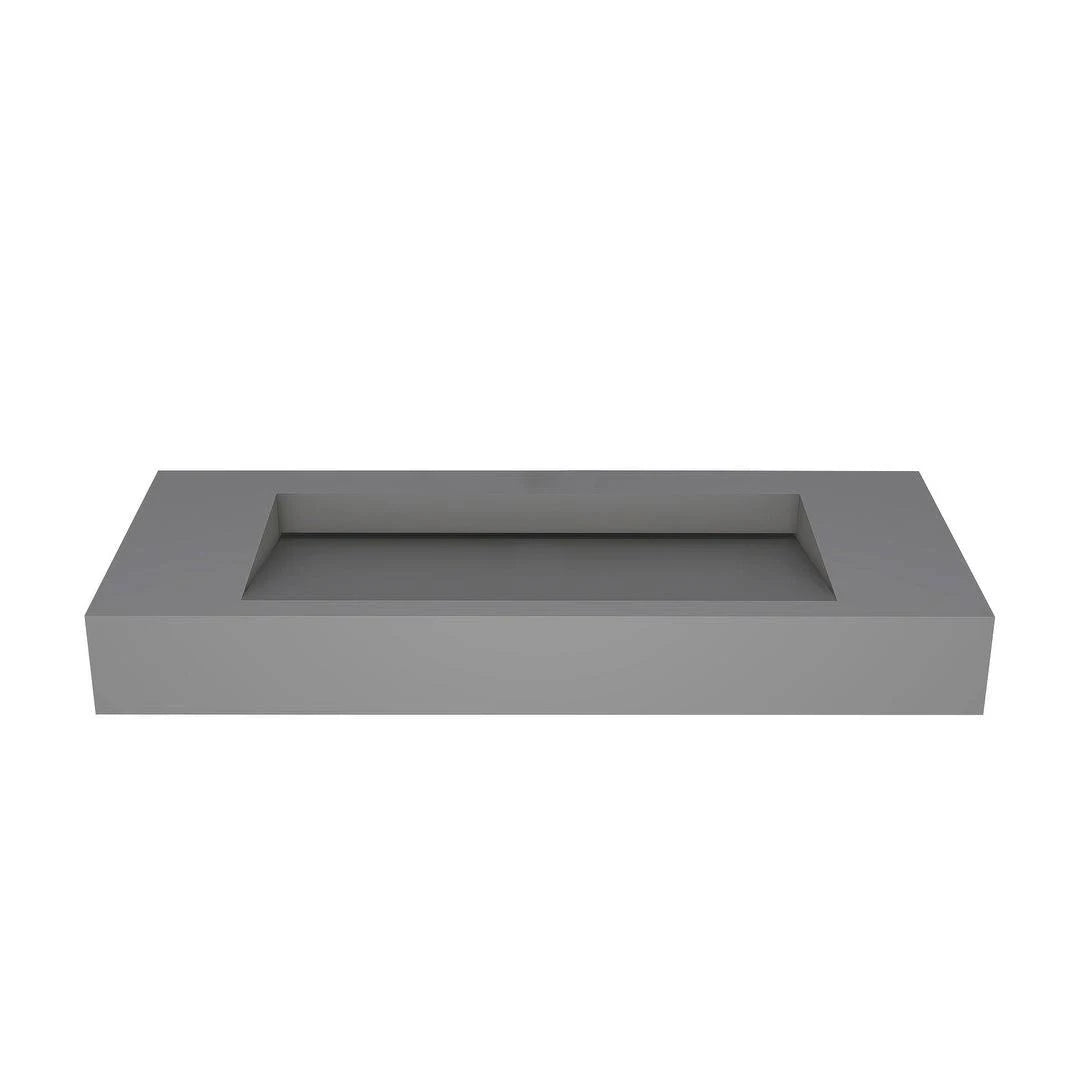 48 No Faucet Hole Grey Wall-Mounted Sink L2168