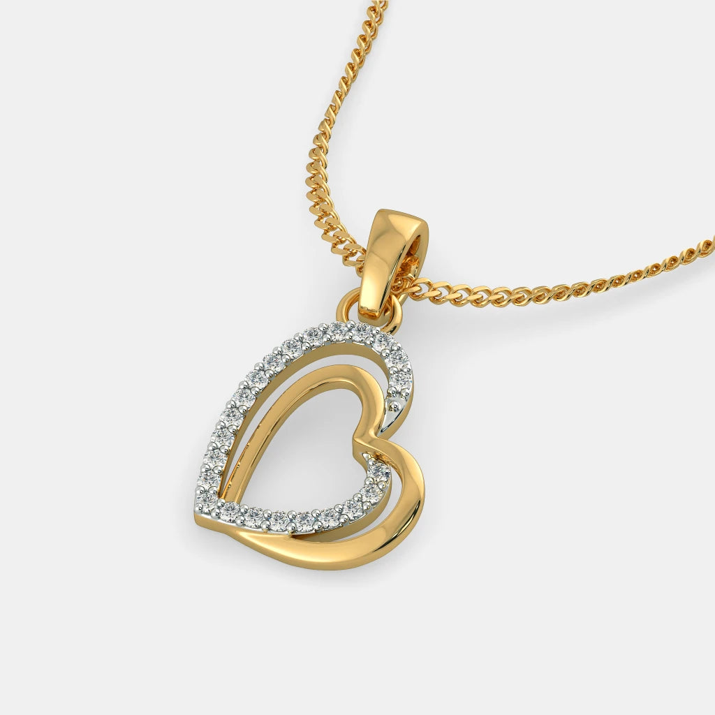 18Kt Yellow Gold Diamond Pendant M480