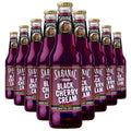 Black Cherry Cream Soda Soft Drink 12 Oz Glass Bottles 24 Pack C39132