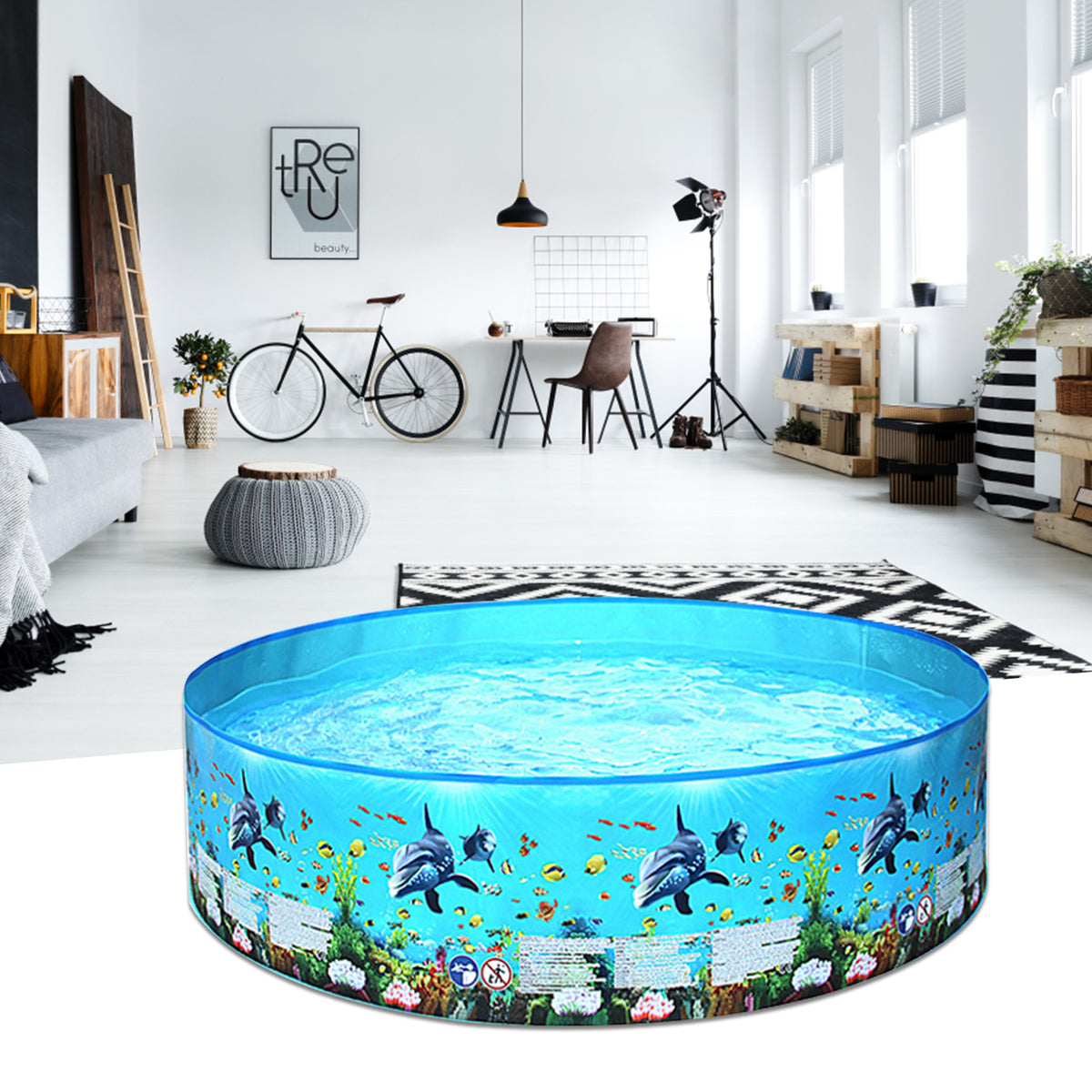Inflatable Plastic Outdoor Kids Lounge Pool Q9128