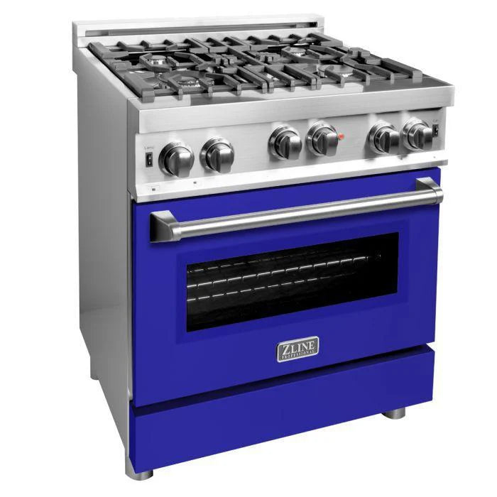 30 in. Gas Range with Blue Matte Door B317126