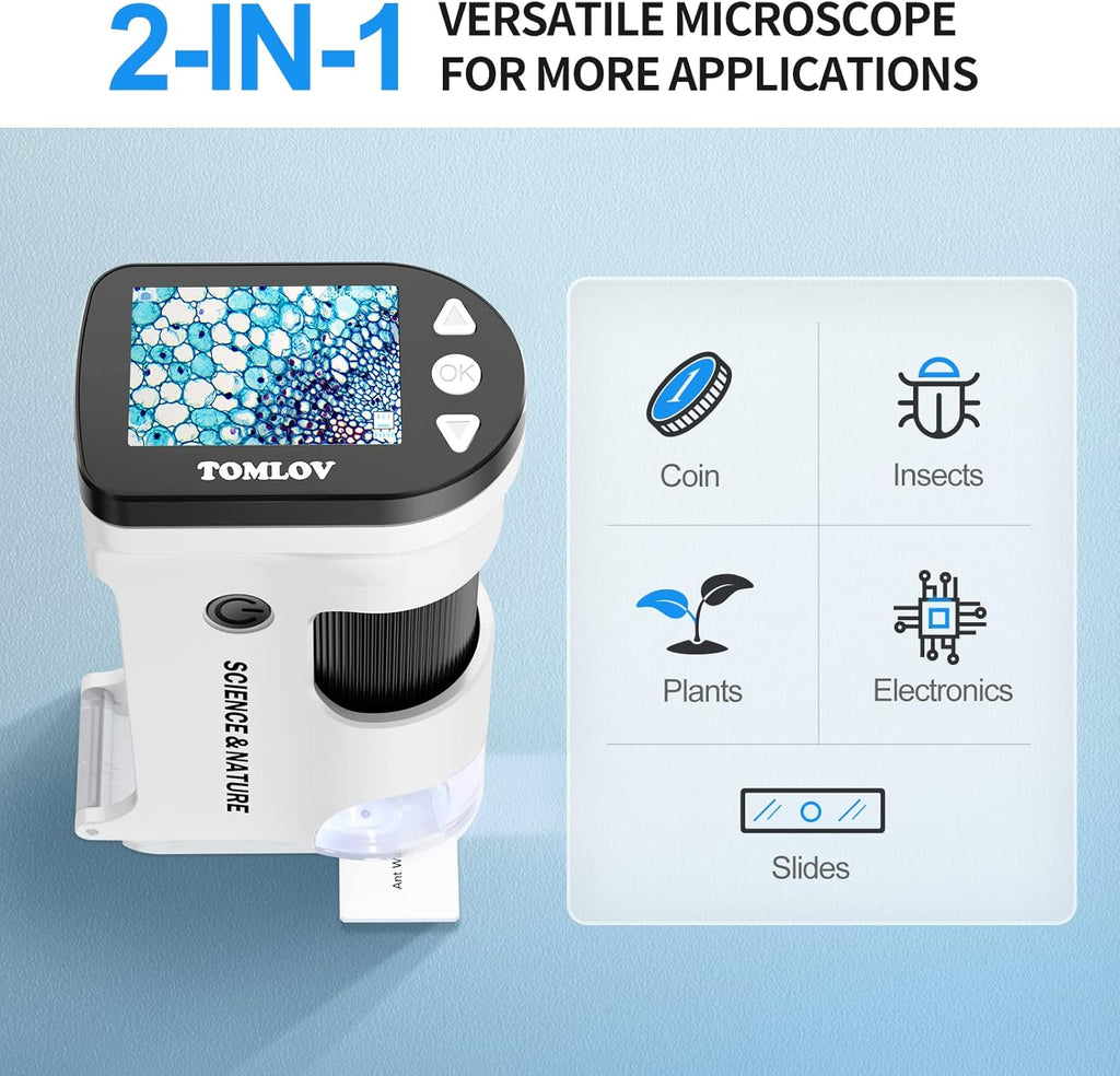 Handheld Digital Microscope 800X with 2'' LCD Color Screen L5074