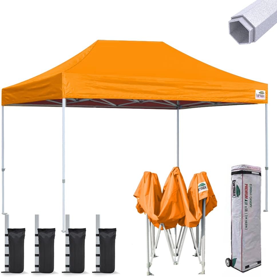 10'x10' Pop-up Canopy Tent with Heavy Duty Wheeled Carry Bag S308963