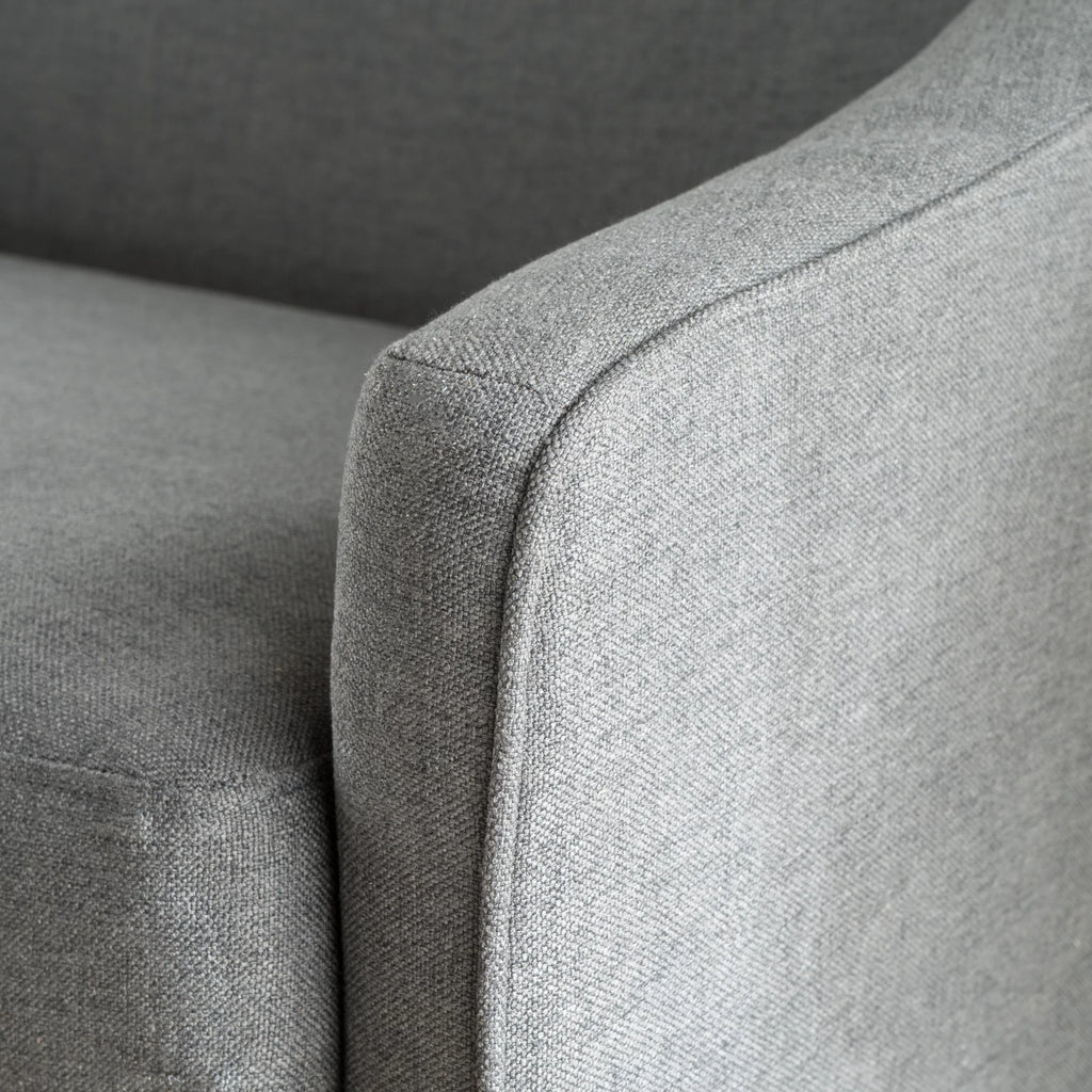 Dark Grey Fabric Loveseat E76647