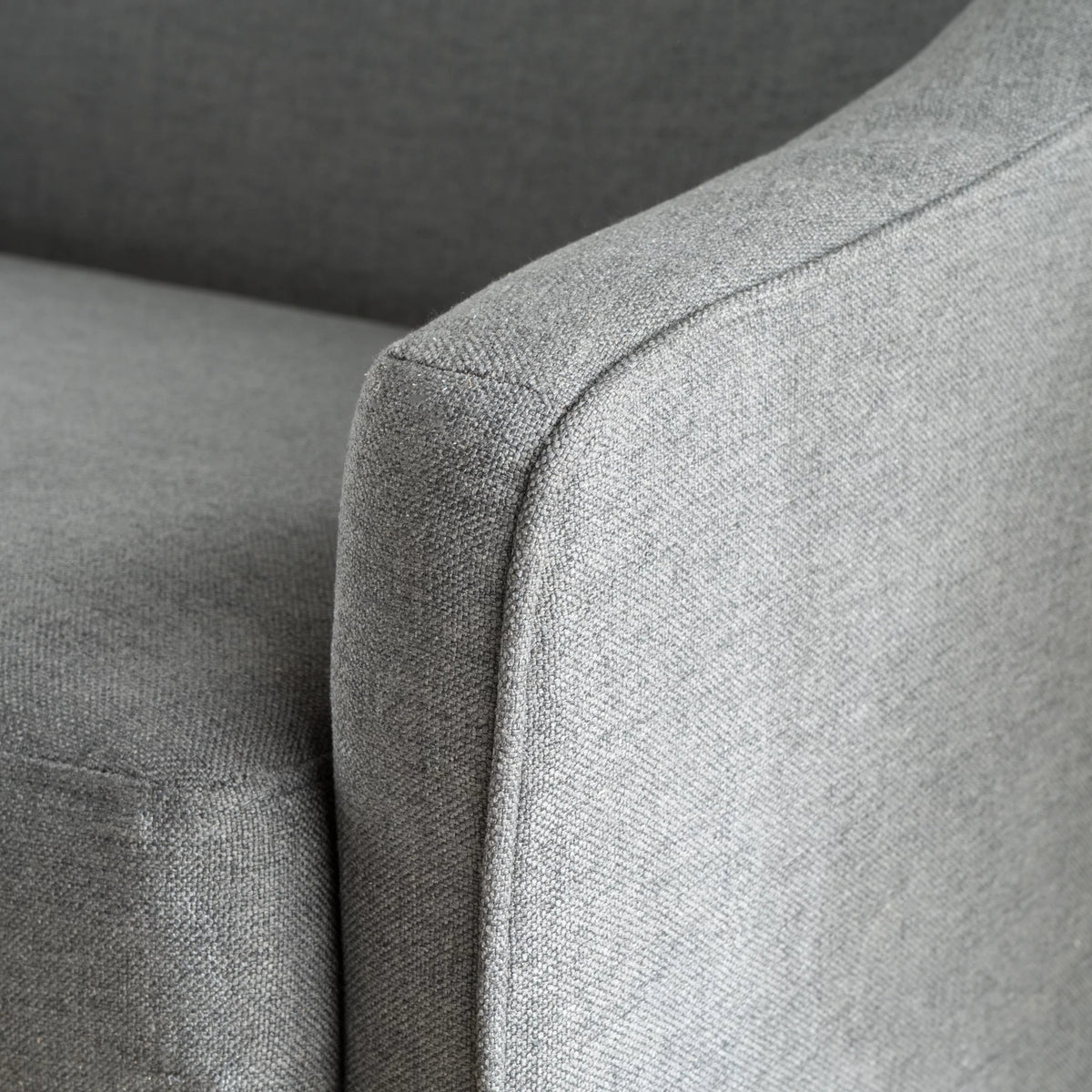 Dark Grey Fabric Loveseat E76647